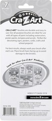 All-Purpose Artist Brushes – 7 Count Set with Flagged Bristles for Acrylic Paint