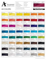 90-ml Metal Tube Academy Acrylic Paint, Gloss Iridescent White