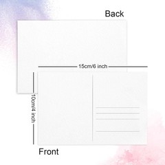 50 Sheets Watercolor Postcards 4″x6″,100% Cotton,Acid-Free Heavyweight Art Paper