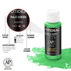 Acrylic Paint Set with 10 Brushes, 18 Colors Outdoor/Indoor (59ml, 2 oz) Art …