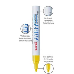 Sanford Uni Paint Marker Bullet Point Yellow Dozen 63605