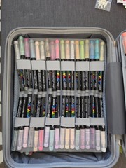 Guangna 408 Acrylic Paint Marker Soft Brush Tip Direct Liquid Ink Control Sealed