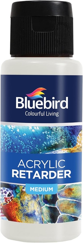 BLUEBIRD Acrylic Paint Retarder 3.4 Fl. Fl Oz (Pack of 1), transparent