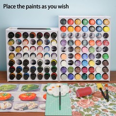 49 Holes Craft Paint Organizer Holder Vertical Acrylic Paint Storage Rack Sta…