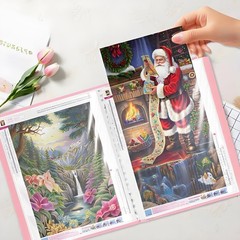 Huacan A3 Diamond Art Storage Book 30 Pages 60 Views Portfolio Onesize, Pink