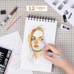 35PCS Metal Mechanical Pencils Set with Case, Art Drafting & Sketching Tools, 0.