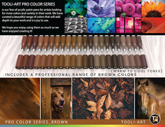 Acrylic Paint Pens 22 Brown Tones Assorted Pro Color Series Markers Set 0.7mm Ex