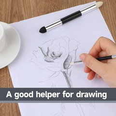 Artist Blending Sponge Pen Dual Tip Reusable Drawing Art Soft Pastel 2pcs