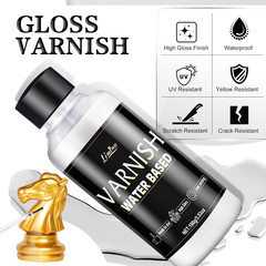 Metallic Gold Paint – 3.5oz Water Based Gold Leaf Paint and 3.5oz Varnish, Ultra