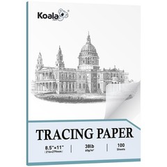 Koala Premium Tracing Paper 8.5×11 inch Transparent white