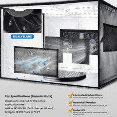 Airbrush Spray Booth with Dual Exhaust Fans,Portable Airbrush Paint Booth for Ai