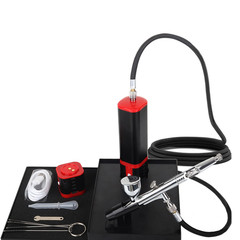 Airbrush kit,Comes with a handheld air pump, 0.3mm, with a workbench