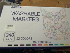 Washable Markers Bulk, 12 Colors 240 NEW Ships Next Business Day