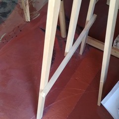 Wooden Studio A-Frame Artist Easel Stand, Adjustable Canvas Holder