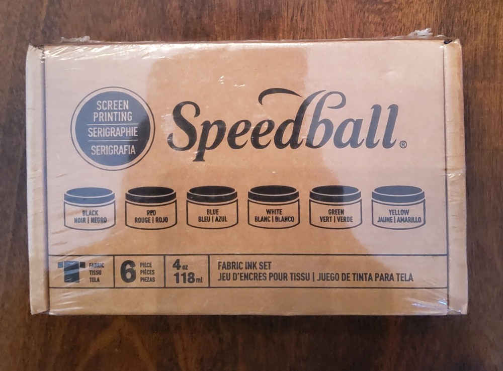 New Sealed Speedball Fabric Screen Printing Ink Starter Set
