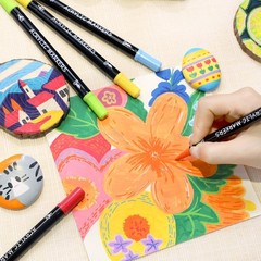 Quick-Drying 30 Colors Acrylic Paint Markers: Perfect for Every Artistic Medium