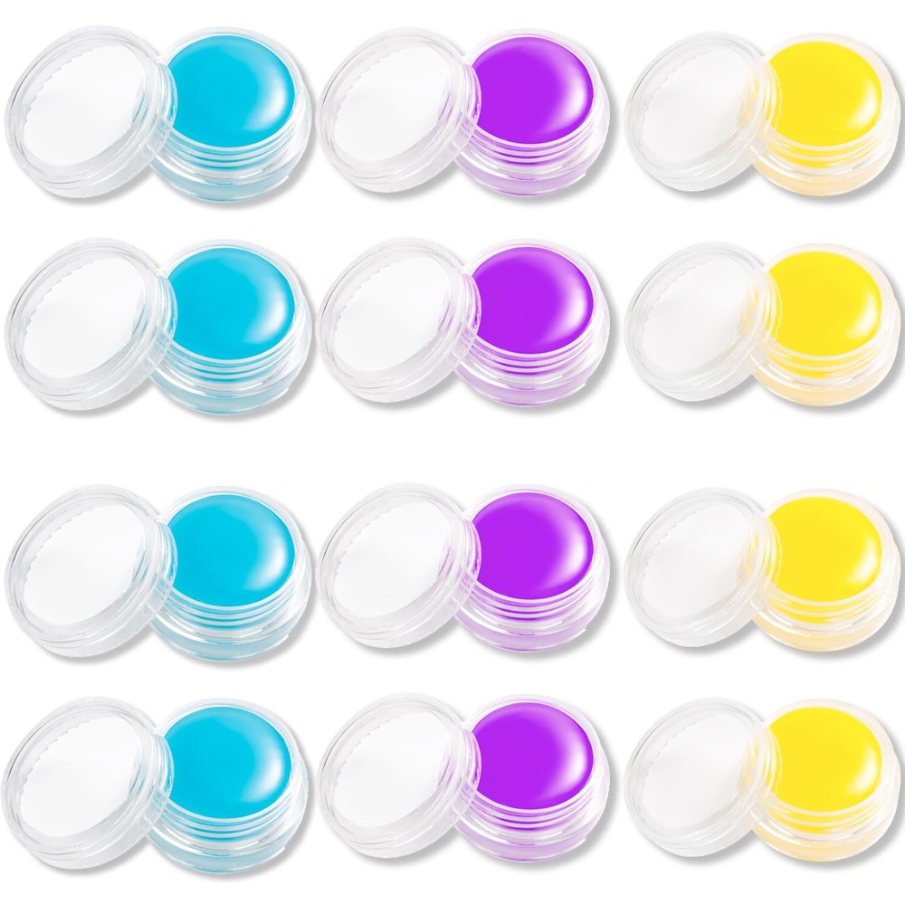 12 Pack Diamond Art Wax for Painting Accessories, yellow blue purple