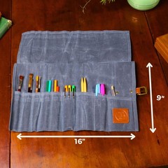 Earth & Fiber Co. Compact 10 inches (L) x 5 (W) x 1 inch (H), blue