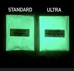 Glow Paint Kit – 2 oz paint, Standard & Ultra Glow Powder