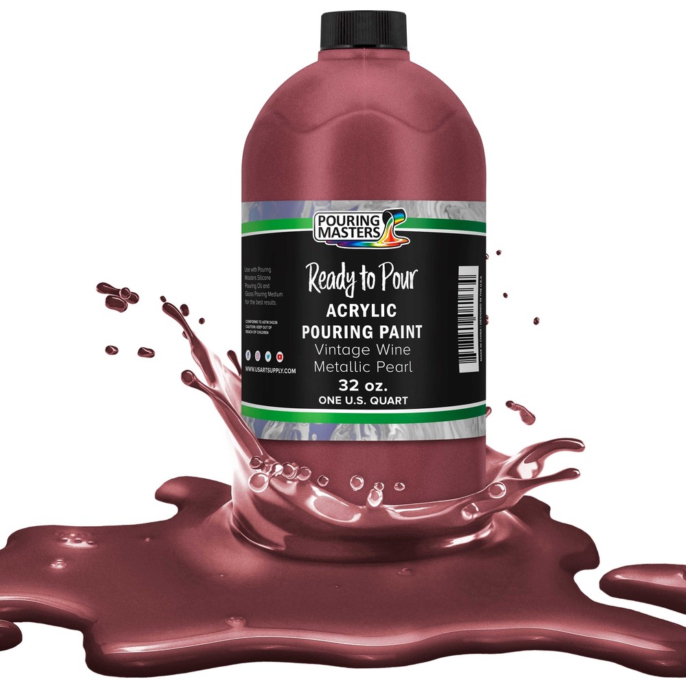 Pouring Masters Vintage Wine Metallic 32-Ounce (Quart) Acrylic Pouring Paint