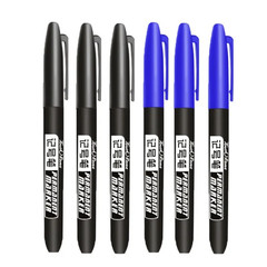 6pcs Permanent Marker Pens Waterproof Ink Fine Tip Art Sketch Set – NEW