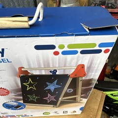 Discovery 3-in-1 Art Center Tabletop Easel Whiteboard Chalkboard Paper