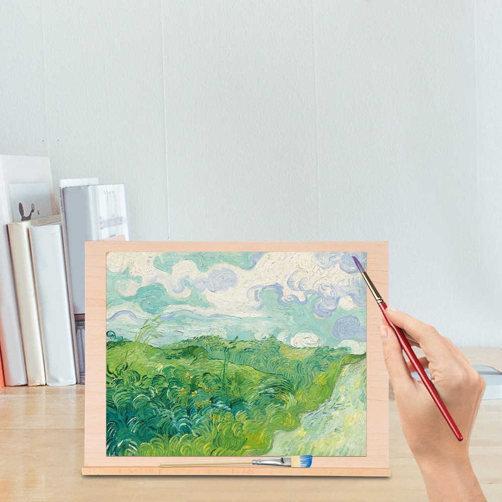 Adjustable Beech Wood Tabletop Easel Painting Board Stand Foldable Portable