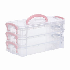 Color Paintbrush Box 3/6-layer Watercolor Storage Pen Storage Box Student UK