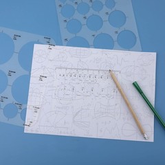 TOYMIS 3pcs Circle Round Stencil Template, Stencils for Drawing,…