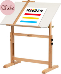 White Adjustable Drafting Table: 35.5″ X 23.5″ Art Drawing Desk with Height Adju