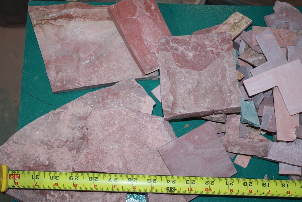 4 pounds Catlinite or Pipestone for crafts including slabs & peace pipe patterns