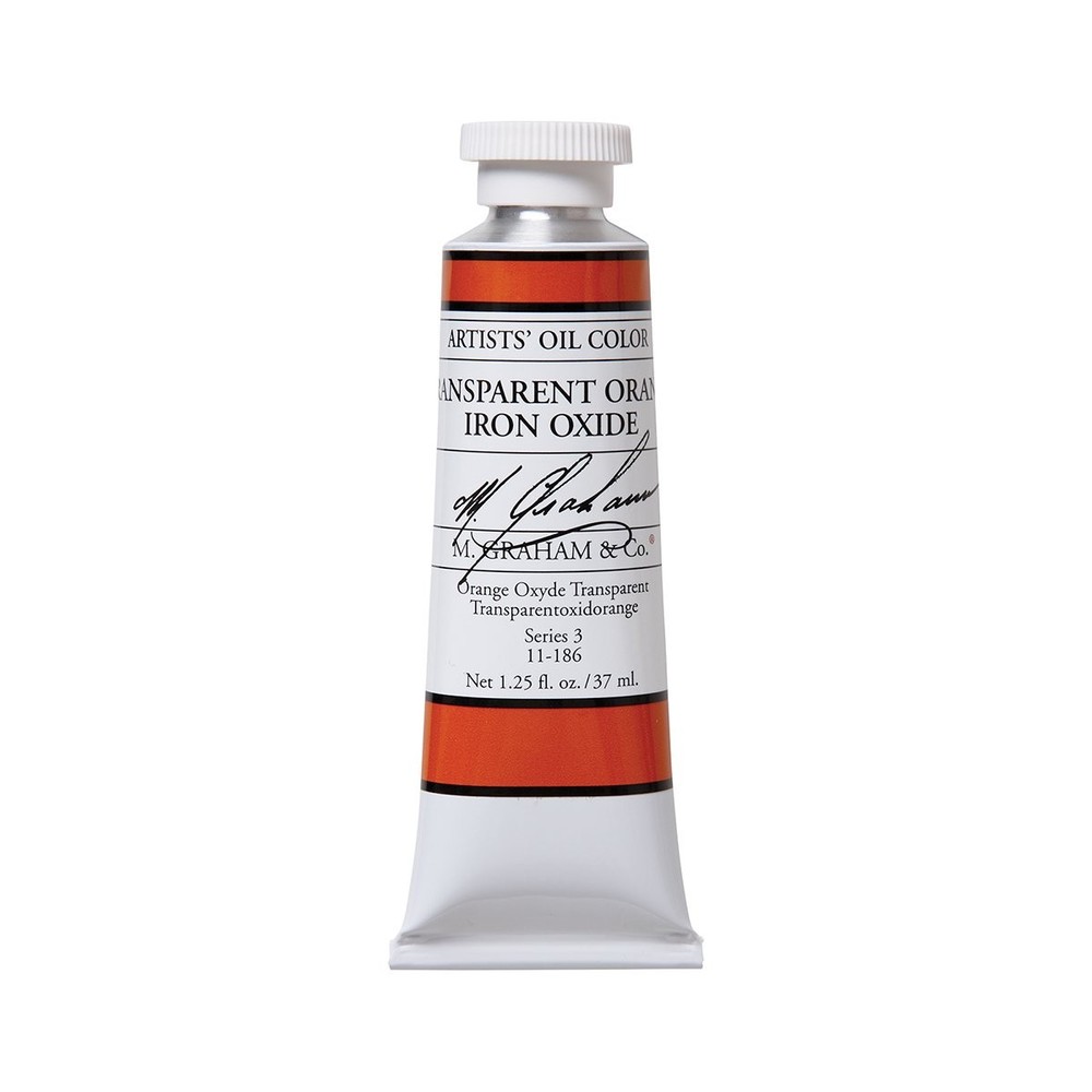 M. Graham Artist Oil Paint Transparent Orange Iron Oxide 1.25oz Kitchen