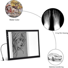 A3 Artist Tracing Light Box Copy Table, 12V1A Adapter Power Dimmerable 6000