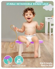 Kikapabi Magnetic Drawing Board Toddler Learning Toy, Purple – 1, 2, 3 Year Old