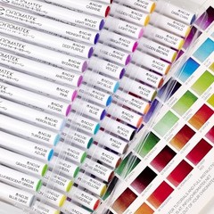 54 Watercolor Pens Set | Including 15 Page Pad & Online 1 Count (Pack of 54)