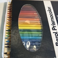 Vintage Berol Prismacolor Set Of 24 Thick Lead Colored Pencils