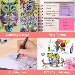 iBayam Journal Planner Pens Colored Pens, 1 Count (Pack of 18), Multicolor