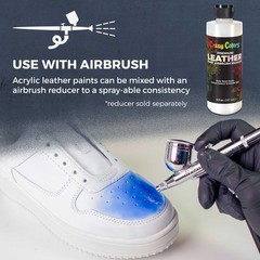 Premium Acrylic Shoe & Leather Paint Kit 13-Color with 4 Brushes (1 oz Bottle…