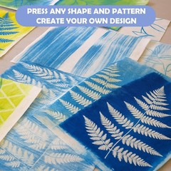 Gel Printing Pad with Brush – Reusable Gel Plate for Monoprinting, Stamping &…