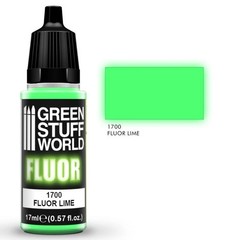 Green Stuff World – Fluorescent Acrylic Paint Lime 1700 for Models and Miniature