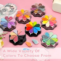 Petal Stamp Ink Pad, 4.3 Inch Washable Craft Stamps Inkpad, Sea Breeze