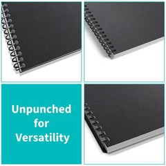 100 Pack 16 Mil Sand-Textured Polycover – Plastic Binding Cover for Letter Si…