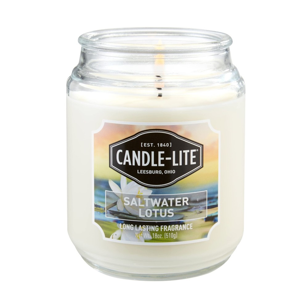 Candle-lite Scented Candles, Saltwater Lotus 18 oz,