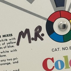 Vintage 1977 Grumbacher Color Computer Color Harmony Wheel Graphic Design