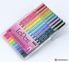 Marvy Uchida LePen 4300-10P Micro Fine 0.3mm Fineliner, 10 Pen Set Pastel Colors