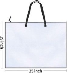 Spacious 19×25 Art Storage Case with Zipper & Shoulder Strap for Easy Carrying