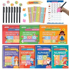 Magic Grooved Writing Practice for Ages 3-8, Grooved Handwriting Practice for…