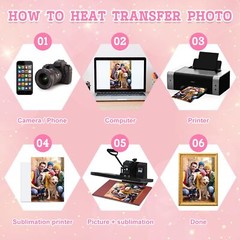 10 Pcs 6×8 Inch Aluminum Sublimation Metal Photo Blank Sign Wall Poster Frame