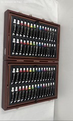 New Art 101 Art Drawing Set 145 Pieces Wood Case Box Paint Crayon Color Pencil