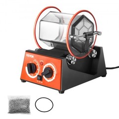 Jewelry Polisher Tumbler, 6.6lbs/3kg Capacity Mini Rotary Tumbler Machine wi…